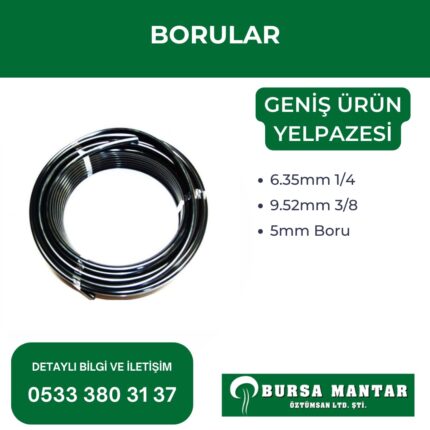 YÜKSEK BASINÇ BORUSU POLYAMİDE 5mm (100METRE)